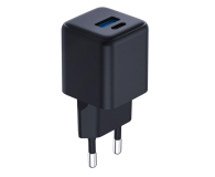 3MK Hyper GaN Charger 20W QC4+ PD PPS USB 1A1C Black EU - 1333353 - zdjęcie 2